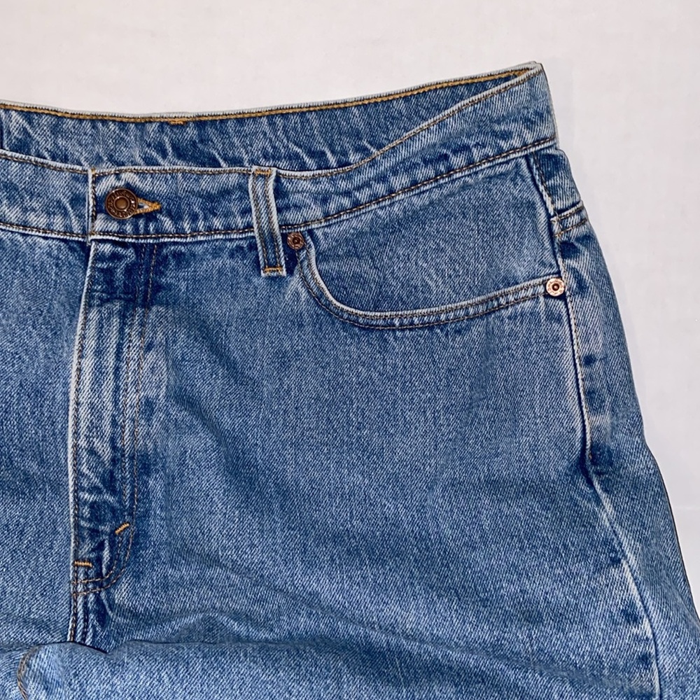 Vintage Levi’s Women’s Size 16W M Relaxed Fit Tapered Leg Blue Jeans - Picture 5 of 9